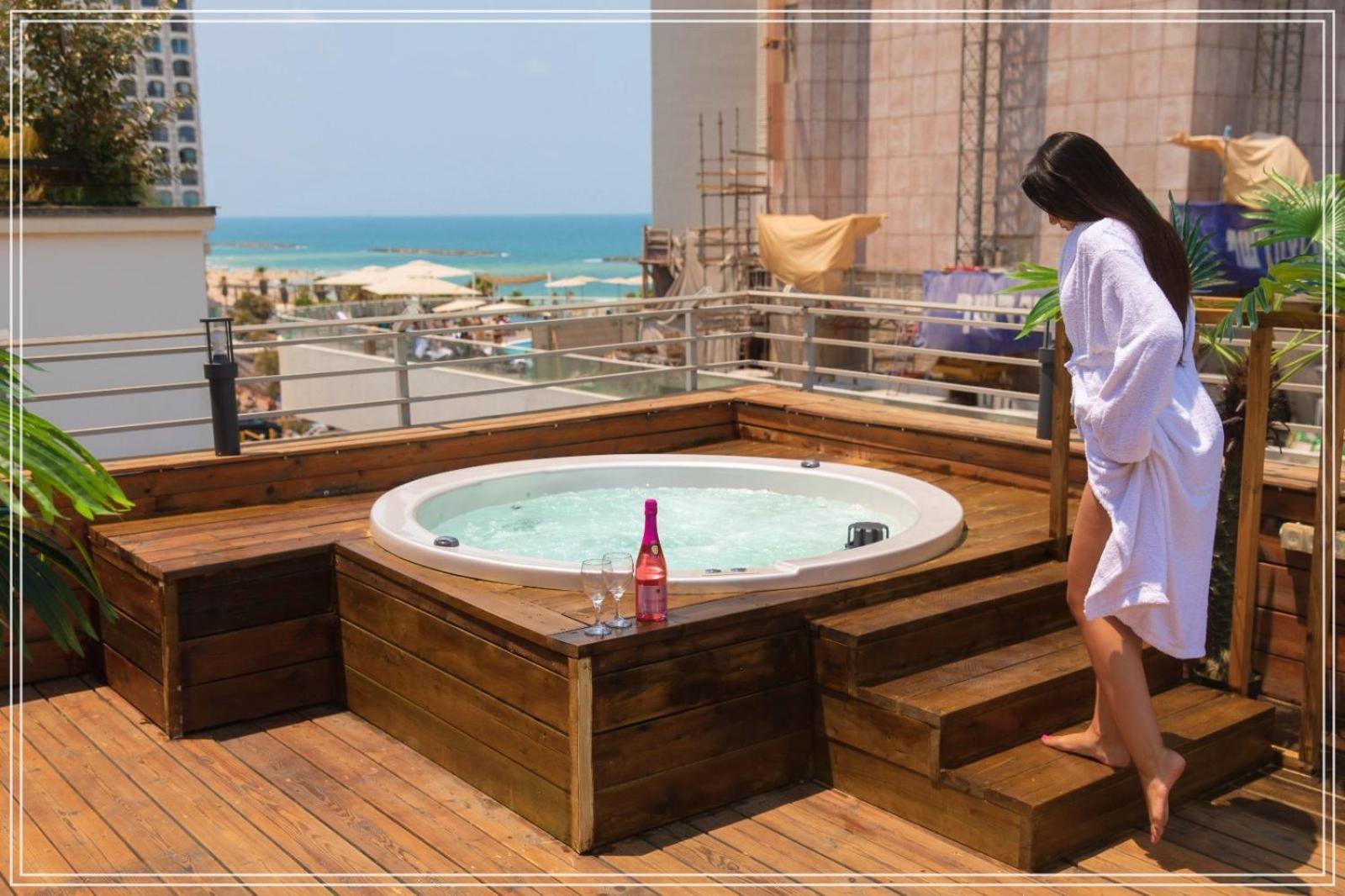 Dream Beach 98 Hotel And Spa Tel Awiw Zewnętrze zdjęcie